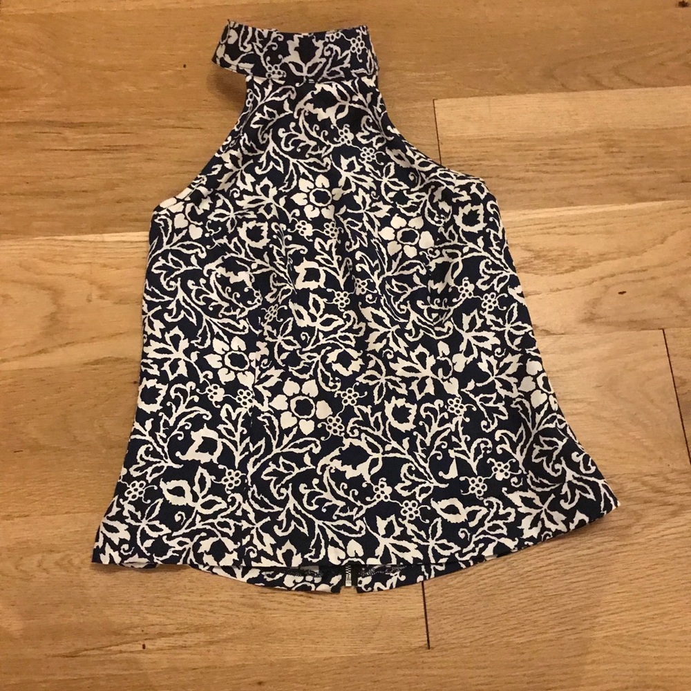 Silk Halter Top with low back